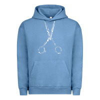 Pigment Pebble Blue Barber Hairdresser For Barbershop Owner Gift Haircut Stylist Urban Hoodie - trangStudio