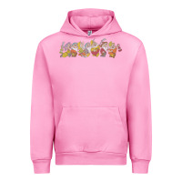 Fuchsia Pink Snow White And The Seven Dwarfs Marching In Line Urban Hoodie - FloraArt