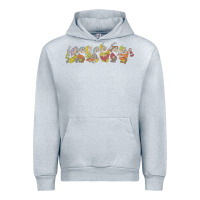 Heather Grey Snow White And The Seven Dwarfs Marching In Line Urban Hoodie - FloraArt
