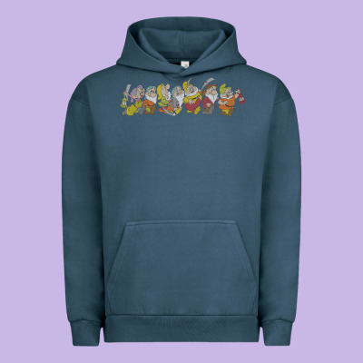 Snow White And The Seven Dwarfs Marching In Line Urban Hoodie Designed By Floraart