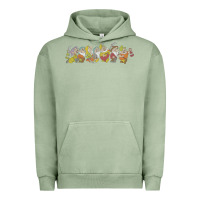Pigment Oil Green Snow White And The Seven Dwarfs Marching In Line Urban Hoodie - FloraArt