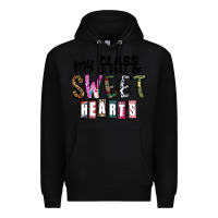 Black my class ısfull of sweet hearts Premium Hoodie - CowhideDigitalArt