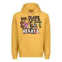 Mustard my class ısfull of sweet hearts Premium Hoodie - CowhideDigitalArt