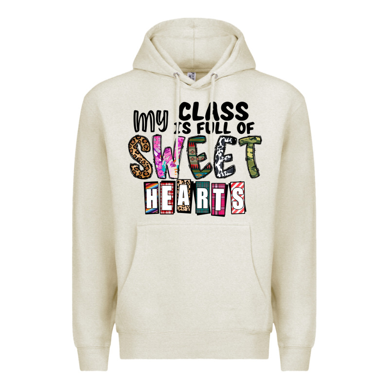My Class ısfull Of Sweet Hearts Premium Hoodie by CowhideDigitalArt | Teevron