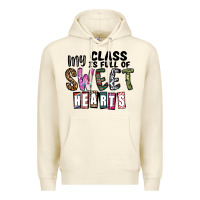 Sandshell my class ısfull of sweet hearts Premium Hoodie - CowhideDigitalArt