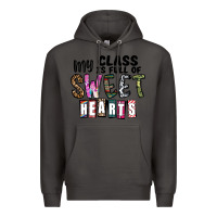 Smoke my class ısfull of sweet hearts Premium Hoodie - CowhideDigitalArt