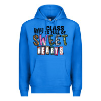 True Royal my class ısfull of sweet hearts Premium Hoodie - CowhideDigitalArt
