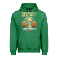 Emerald stay strapped or get clapped george washington Urban Hoodie - FloraArt