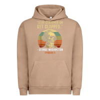 Pigment Burro stay strapped or get clapped george washington Urban Hoodie - FloraArt