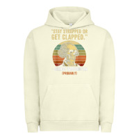 Pigment Pistachio stay strapped or get clapped george washington Urban Hoodie - FloraArt