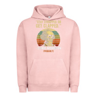 Pigment Salmon stay strapped or get clapped george washington Urban Hoodie - FloraArt