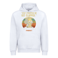 White stay strapped or get clapped george washington Urban Hoodie - FloraArt