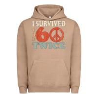 Pigment Burro I Survived The Sixties 60s Twice Urban Hoodie - FloraArt