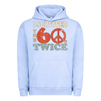 Pigment Grape Ice I Survived The Sixties 60s Twice Urban Hoodie - FloraArt