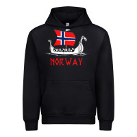 Boat Norwegian Flag Norway Viking Ship Norway Urban Hoodie | Teevron