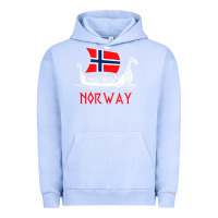 Pigment Grape Ice boat norwegian flag norway viking ship norway Urban Hoodie - FloraArt