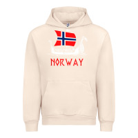 Sandshell boat norwegian flag norway viking ship norway Urban Hoodie - FloraArt