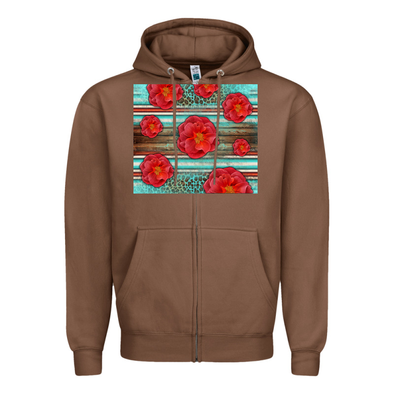 Western Roses Zipper Hoodie by LillyAllenDesigns | Teevron