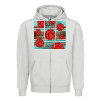 Dove Grey Western Roses Zipper Hoodie - LillyAllenDesigns