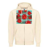 Sandshell Western Roses Zipper Hoodie - LillyAllenDesigns