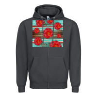 Smoke Western Roses Zipper Hoodie - LillyAllenDesigns