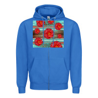 True Royal Western Roses Zipper Hoodie - LillyAllenDesigns