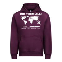 Mauve Wine Seven Continents Shirt Urban Hoodie - FloraArt