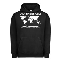 Pigment Black Seven Continents Shirt Urban Hoodie - FloraArt