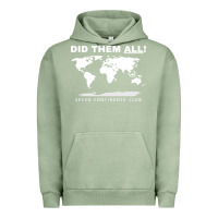 Pigment Oil Green Seven Continents Shirt Urban Hoodie - FloraArt
