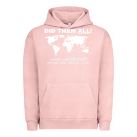 Pigment Salmon Seven Continents Shirt Urban Hoodie - FloraArt