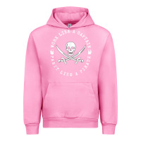 Fuchsia Pink Work like a captain party like a pirate Urban Hoodie - FloraArt