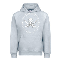Heather Grey Work like a captain party like a pirate Urban Hoodie - FloraArt
