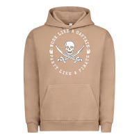 Pigment Burro Work like a captain party like a pirate Urban Hoodie - FloraArt