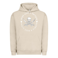 Pigment French Oak Work like a captain party like a pirate Urban Hoodie - FloraArt