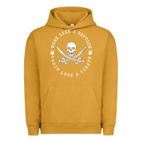 Pigment Peanut Butter Work like a captain party like a pirate Urban Hoodie - FloraArt