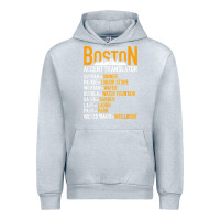 Heather Grey wicked smaht boston accent translator bostonians gifts shirt Urban Hoodie - FloraArt