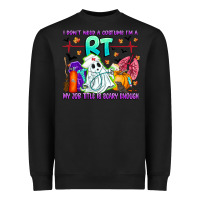 Black respiratory therapist halloween humor Heavyweight Sweatshirt - CowhideDigitalArt