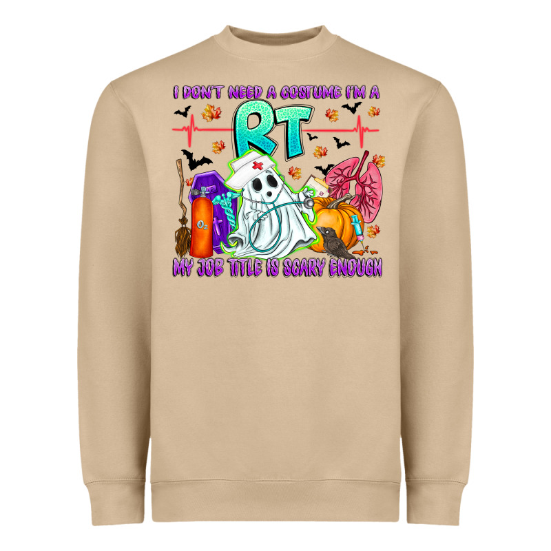 Respiratory Therapist Halloween Humor Heavyweight Sweatshirt by CowhideDigitalArt | Teevron