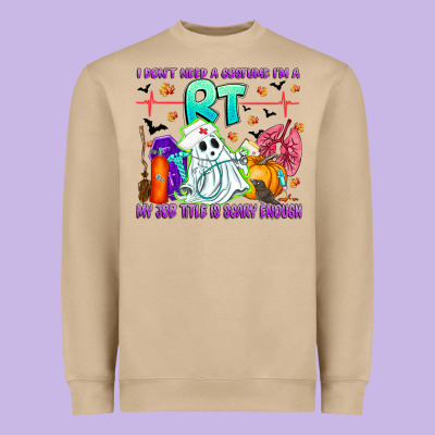 Respiratory Therapist Halloween Humor Heavyweight Sweatshirt Designed By Cowhidedigitalart
