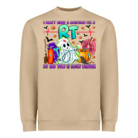 Mushroom respiratory therapist halloween humor Heavyweight Sweatshirt - CowhideDigitalArt