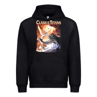 Black Clash of the Titans (Transparent) Urban Hoodie - ArtMosaic