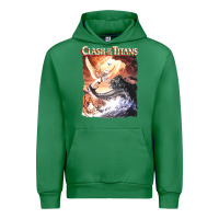 Emerald Clash of the Titans (Transparent) Urban Hoodie - ArtMosaic