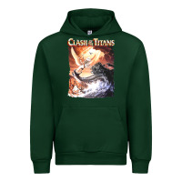 Forest Green Clash of the Titans (Transparent) Urban Hoodie - ArtMosaic