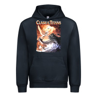 Navy Clash of the Titans (Transparent) Urban Hoodie - ArtMosaic