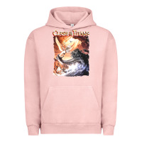 Pigment Salmon Clash of the Titans (Transparent) Urban Hoodie - ArtMosaic
