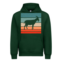Forest Green goat goats retro style vintage 140 goat lover Urban Hoodie - ArtMosaic