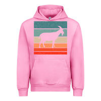 Fuchsia Pink goat goats retro style vintage 140 goat lover Urban Hoodie - ArtMosaic