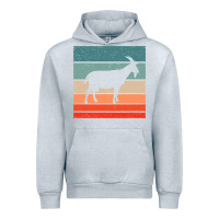 Heather Grey goat goats retro style vintage 140 goat lover Urban Hoodie - ArtMosaic