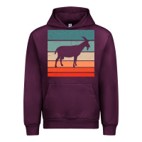 Mauve Wine goat goats retro style vintage 140 goat lover Urban Hoodie - ArtMosaic