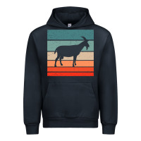 Navy goat goats retro style vintage 140 goat lover Urban Hoodie - ArtMosaic